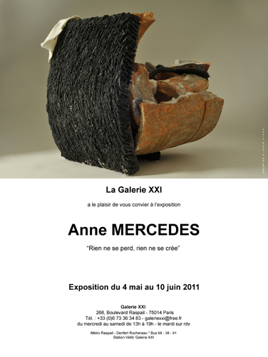 Invitation solo show Galerie XXI 2011